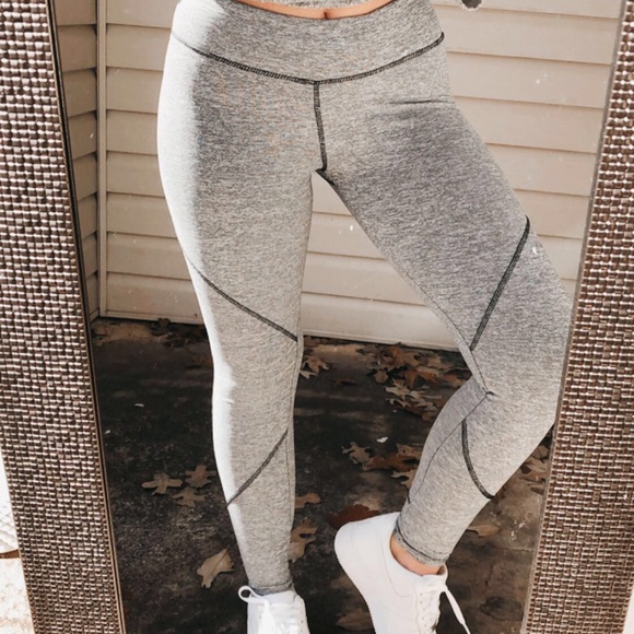 Grey & Black Leggings - Picture 1 of 7